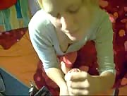 Cute Blonde Girl Sucks And Jerks Her Way To An Awesome Cumshot
