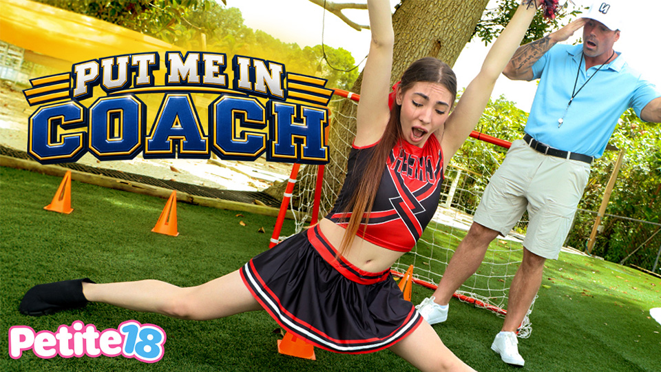 Petite18 Cheerleader Alyssa Pure Gets Coach's Cock Remedy