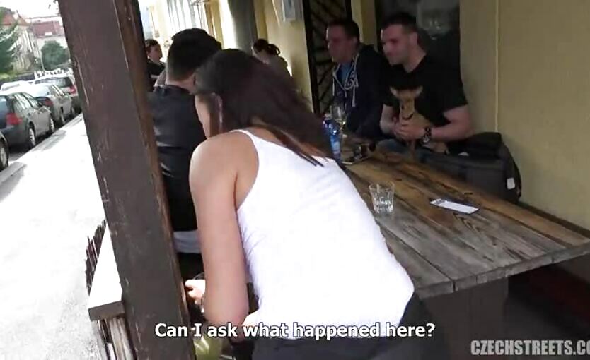 Czech Streets 96 Vanessa Decker In The Pub