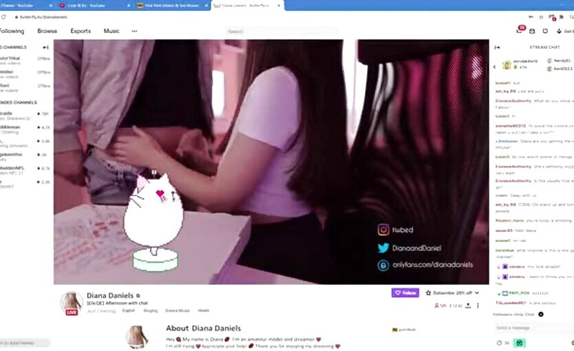 Egirl Fucks A Pizza Delivery Guy During Her Stream Roleplay Diana Daniels