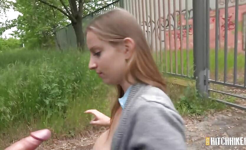 Czech HitchHikers Suzie Sun A Chance Wanker Wishes To Participate With Suzie
