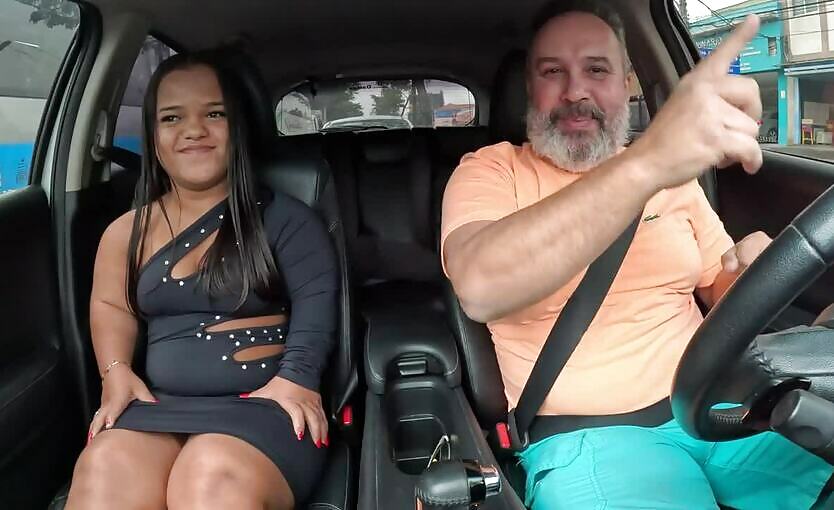 Car Driver Fucks A Small And Horny Midget