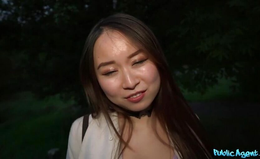 Public Agent Asian Chinese Immigrant In London Is SO TIGHT It Barely Fits FULL SCENE