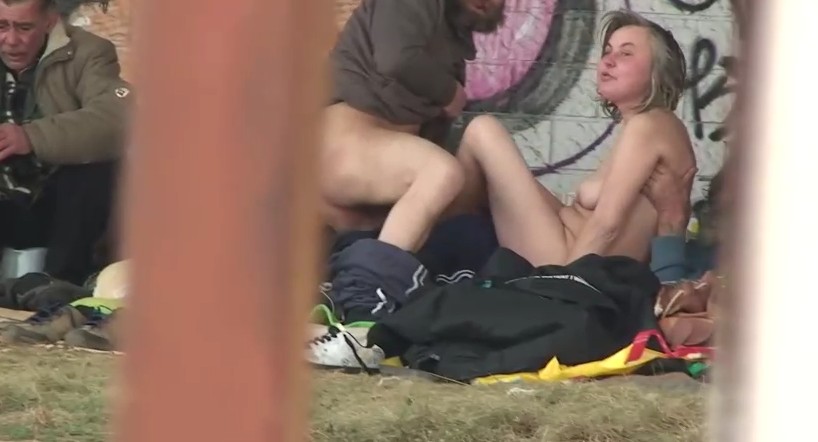 Czech Snooper Homeless Sex Recorded On Camera