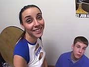 Lucky College Dude Gets Handjobbed By Delilah Strong