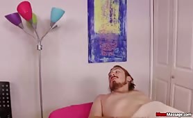 Maya Bijou Tied Him Down And Jacks Him Off