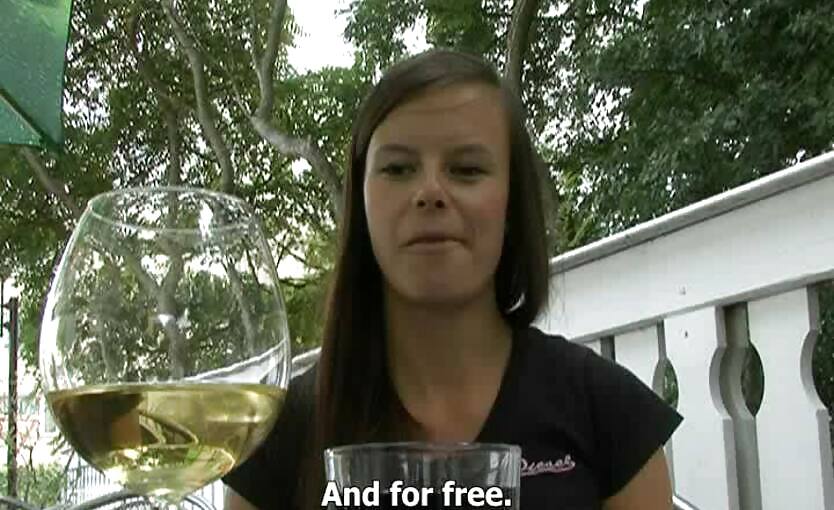 Free Drink For Czech Girl In Czech Streets
