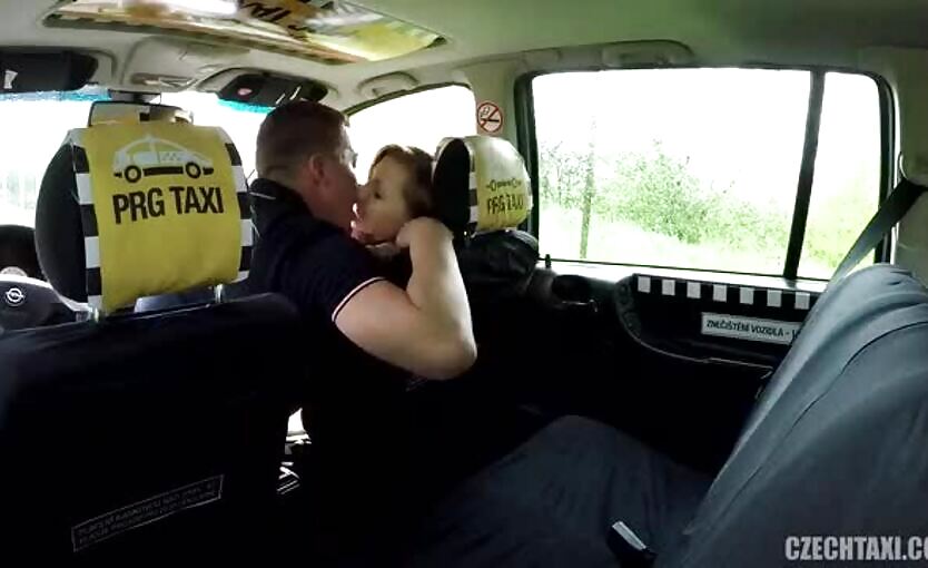 Czech Taxi 37 Hot Czech Brunette Customer In Taxi