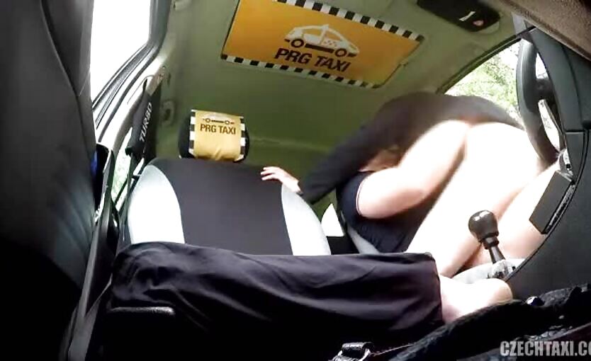 Czech Taxi 37 Hot Czech Brunette Customer In Taxi