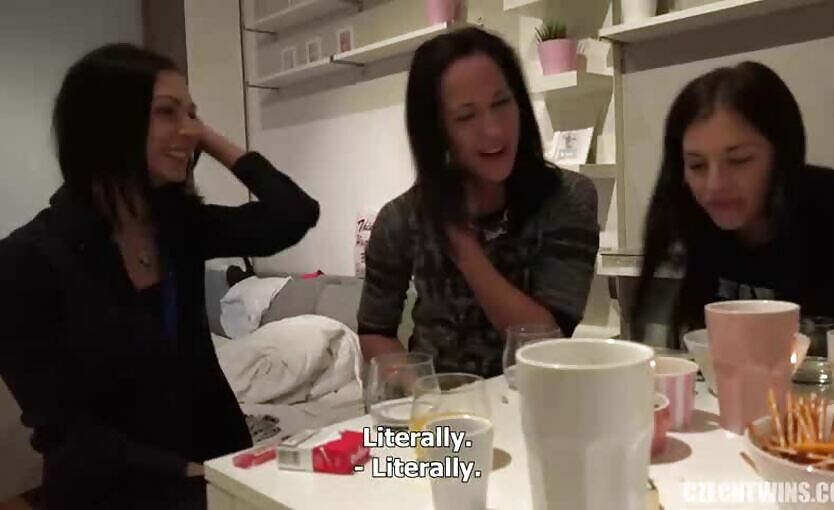 Czech Twins 6 Lesbian Party With Neighbor