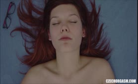 Czech Orgasm Young Czech Babe With Glasses Plays Herself