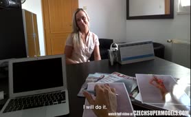 Czech Super Models 24 Years Old Tereza Arrives For Model Casting