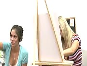 Girls Stroking Off Nude Males In Drawing Class