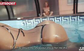 A Girl Knows Sexy Babes Fuck In Pool