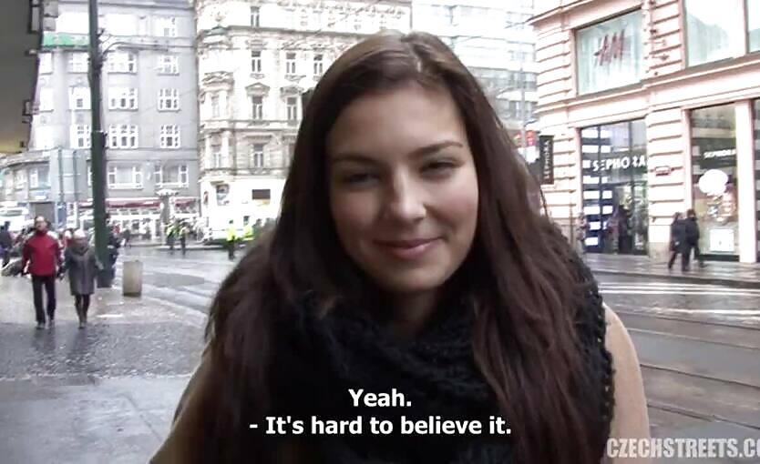 Czech Streets 81 Money Is Being Given To Girls In Prague