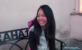 Public Agent Shy Thai Slut Fucks For Money