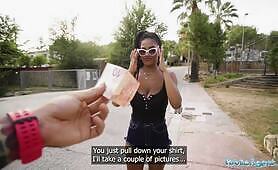 Public Agent Ebony Slut With Massive Natural Tits In Action