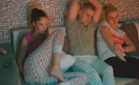Horny Guys Cheats Her GF In The Same Room