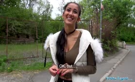 Public Agent Long Haired Brunette Darcia Lee Fucked Under The Bridge