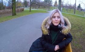 Eva Elfie Gives Him Great Blowjob In Public Park