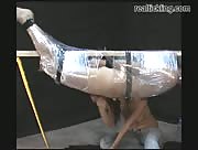 Tied Up Upside Down Handjob By Cute Girl