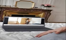 My Naughty Boyfriend Watches Porn As I Jer Off And Suck Him