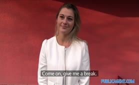 Public Agent Czech Blonde Teacher Gets Fucked In Car For Cash