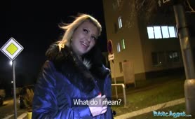 Public Agent Perfect Blonde With Huge Fake Tits Fucked Hardly And Fast