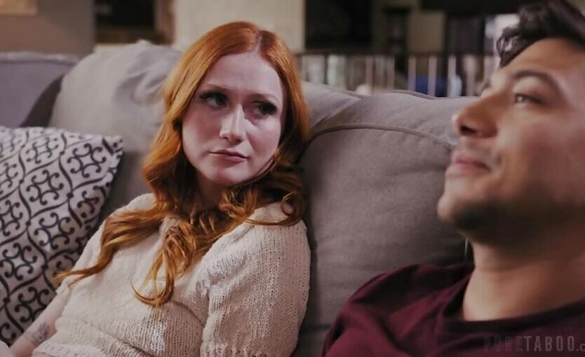 Puretaboo Scarlet Skies And Shy Brother On The Couch