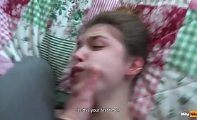 Long Haired Babe Rides A Big Cock