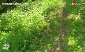 MyDirtyHobby German Blonde MILF Outdoor Creampie