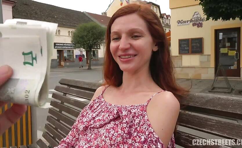 Czech Streets 130 &ndash; Russian Redhead Earns Money By Orgasming