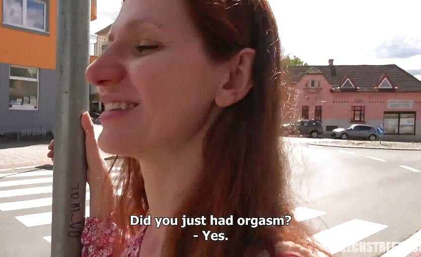 Czech Streets 130 &ndash; Russian Redhead Earns Money By Orgasming