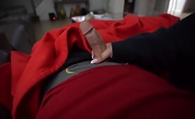 Sexy Teen Stepsister Enjoys Stroking While I Watch TV