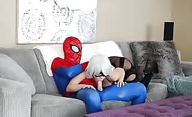 Cat Girls Is Blow Jobing A Spiderman