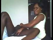 Black Handjob On The Bed