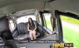 Fake Taxi Free Ride For Petite Black Haire Teen Babe