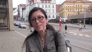 Czech Streets Czech Granny With Natural Tits Fucked On Public