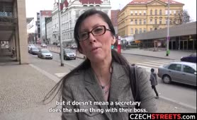 Czech Streets Czech Granny With Natural Tits Fucked On Public