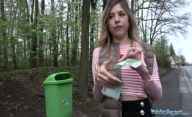 Public Agent Hot Russian Takes Money For Sex