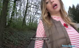 Public Agent Hot Russian Takes Money For Sex