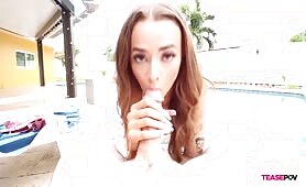 5 Minutes Suck Off! Nikki Nicole From TeasePOV.com