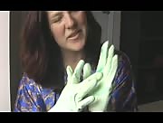 Mom Latex Glove Handjob