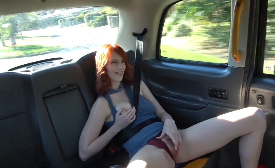 Fake Taxi Hot Redhead Starts Masturbates At Taxi