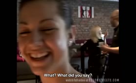 Czech Streets Sex With Hot Czech Customer On Toilet