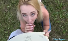 Public Agent Horny Blonde Wants Earn Some Extra Money