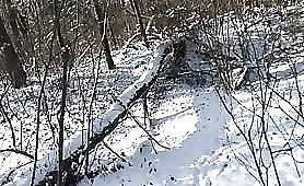 Sweet Teen Fucked Hard On Snow