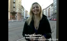 Czech Streets Hot Czech Teen Shows Him More Than Tits For Money