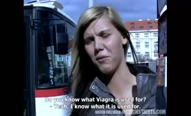 Czech Streets Hot Czech Teen Shows Him More Than Tits For Money