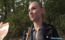 Public Agent Petite Czech Blonde Fucks In Park With Agent